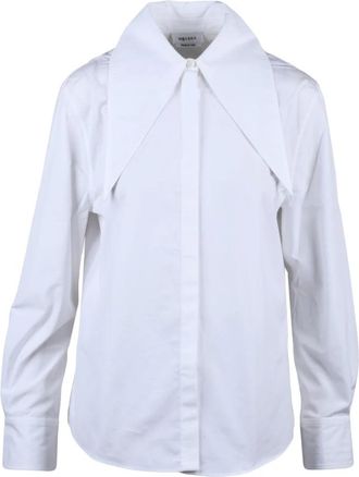 Alexander McQueen Dames, Blouses & Shirts, Wit, Maat: M Katoen