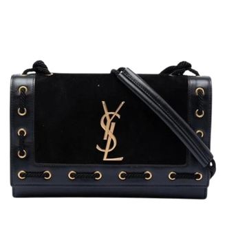Saint Laurent Pre-owned Shoulder Bags, female, Black, Size: ONE SIZE Pre-owned Crossbody Bag