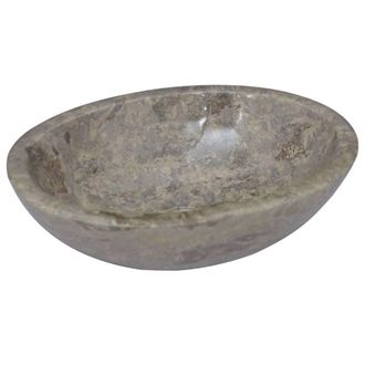 Berkfield Home Sink Grey 53x40x15 cm Marble | Size: 53 x 40 x 15 cm