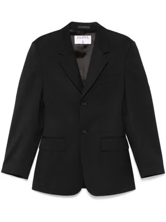 Filippa K Tailored Hourglass Blazer - women - Wool/Polyester/Elastane/Polyester/Viscose - 34 - 1433 BLACK