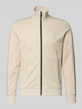 HUGO BOSS Regular Fit Sweatjacke mit Baumwoll-Anteil Modell LUX SKARLEY in Beige, Gr&ouml;&szlig;e XXXL