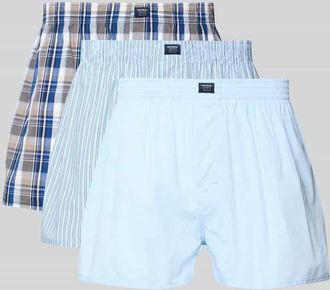 Mc Neal Boxershorts mit Label-Detail im 3er-Pack in Hellblau, Gr&ouml;&szlig;e XXL