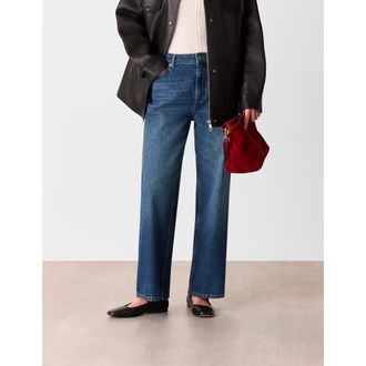 Whistles Denim Straight Ankle Length Jeans at Nordstrom, Size 32