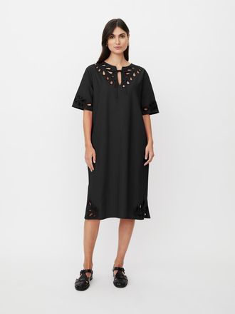 Masai MaNoretta Cutwork Detail Dress in Black at Nordstrom, Size Xx-Large