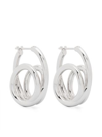 Emili Iris hoops - Silver