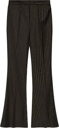 Gestuz Pantaloni svasati gessati - Nero