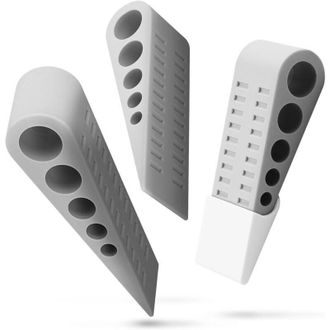 OEM Juego De 3 Cu&ntilde;as De Goma Antideslizantes Para Puertas, No Requieren Fijaci&oacute;n, Perfectas Para Azulejos, Alfombras, Tapetes, Pisos Y Superficies Laminad