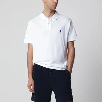 Polo Ralph Lauren Polo bianca in cotone Custom Slim-Fit
