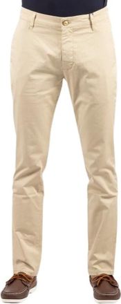 Jeckerson Broeken, Heren, Beige, W34, Katoen, Jack Chino Slim Broek