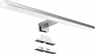 OEM L&aacute;mpara Led Para Espejo De Ba&ntilde;o, 10 W, 820 Lm, 50 Cm, 4000 K, Ip44, 230 V, Acero Cromo-n&iacute;quel, 500 Mm