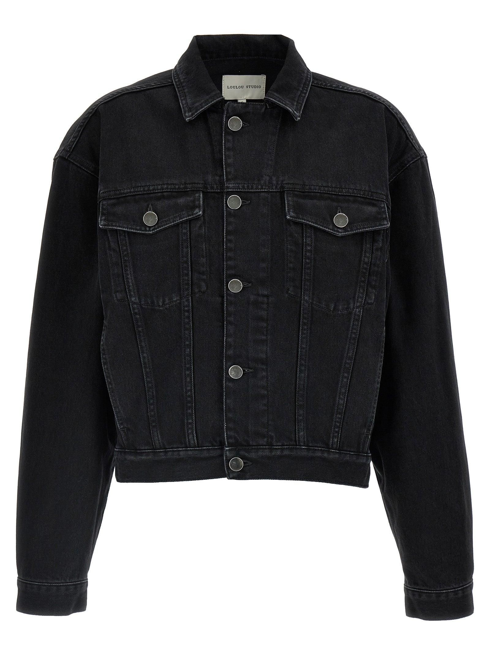 アウターその他 LOULOU STUDIO 'Dave' jacket Black Black Davao Leather Jacket by Loulou de Saison on Sale