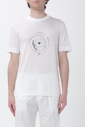 Emporio Armani T-shirt in misto cotone con logo Emporio Armani