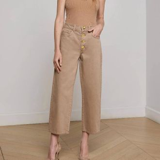 L'agence Liora Cropped Jean In Dark Cappuccino