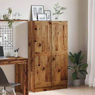 Berkfield Home Elegant Book Cabinet Old Wood 82.5x30.5x150 cm Engineered Wood in Brown