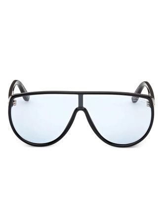 Tom Ford Eyewear browline FT1182 sunglasses - unisex - Acetate - One Size - Brown