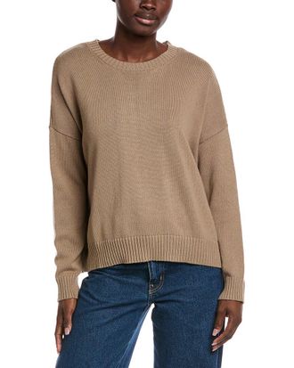 Minnie Rose Boxy Cashmere-Blend Sweater