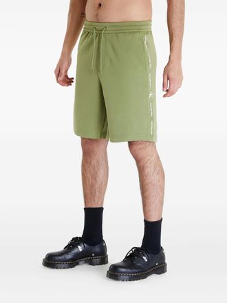 Calvin Klein Shorts con coulisse e stampa logo laterale - Verde