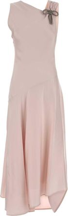 Jil Sander Pastel Pink Satin Dress
