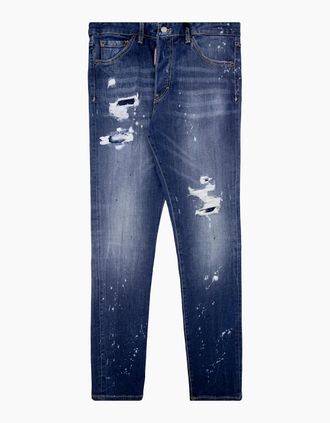 Dsquared2 Mens Dsquared2 Cool Guy Distressed Denim Jean Denim 470 - Navy - Size: 46/32