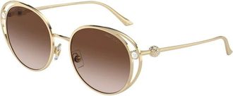 Jimmy Choo London Jc 4003Hb Zonnebrillen - Dames - Zonnebrillen - Geel - 53 MM - Accessoires