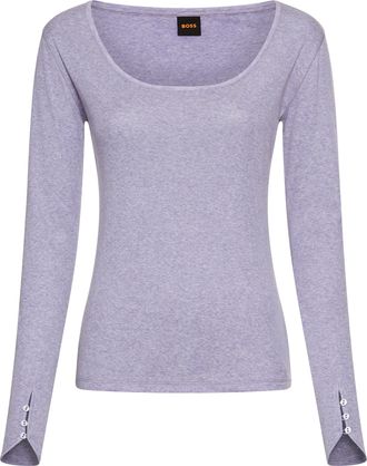 HUGO BOSS Langarmshirt »Edeline Premium Damenmode«