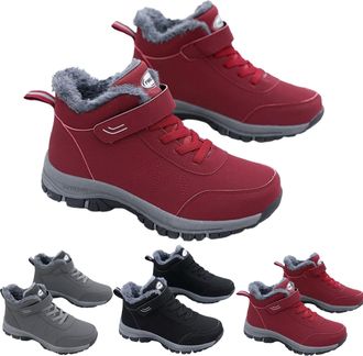 Generic Orthoboots Pro - Ergonomic Winter Boots, Orthoboots Womens Boot Slippers Cloud Cozy Warm Boots (red, Adult, Women, 10.5, Numeric, UK Footwear Size Sys