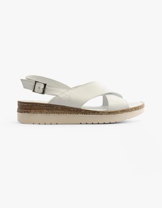 Hush Puppies Womens Hush Puppies SAPHIRA Womens Slingback Sandals White - Size: 7