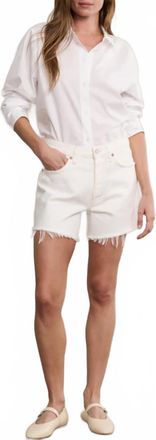 A Gold E Panna Cotta Parker Short Long Shorts In White