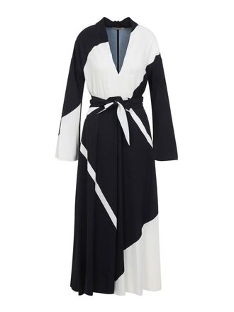 Alberta Ferretti Twill Printed Dress
