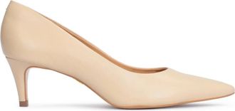 Kazar Leren lage hakken pumps - Dames - Pumps - Beige - 38 EU - Leer - Schoenen