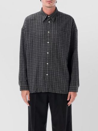Sunflower textured checked regular-fit shirt