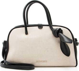 Jacquemus Linen Le Turismo Small Bowling Bag