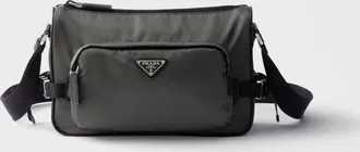 Prada Medium Re-Nylon and Saffiano leather shoulder bag