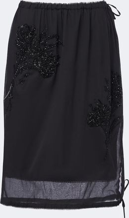Prada Embellished midi skirt