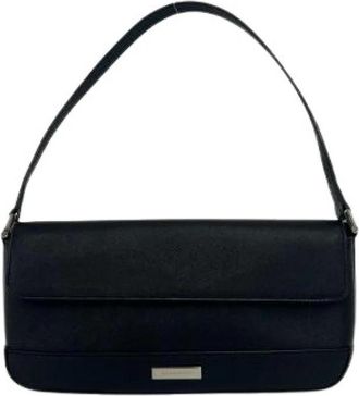 Burberry Pre-owned Leren Schoudertas - Dames - Vintage Schoudertas - Zwart - ONE Size - Leer - Vintage