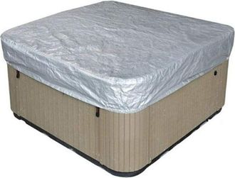 OEM Cubierta Protectora Para Ba&ntilde;era - Circular Exterior Impermeable Revestida En Plata - Antipolvo Antirradiaci&oacute;n Uv - 231 X 231 X 30 Cm - 1 Unidad
