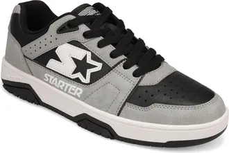 Starter Mens Fast Break Low Genuine Leather Sneaker