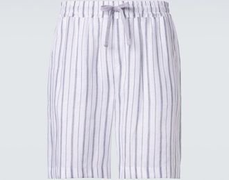 Fedeli Bermudas de lino a rayas