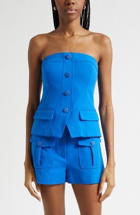 Ramy Brook Eva Strapless Top in Capri Blue at Nordstrom, Size Xx-Small