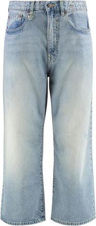 R13 Wide Jeans - Dames - Loose Fit Jeans - Blauw - W28 - Jeans