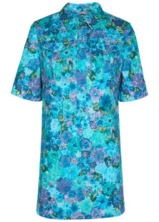 Chlo&eacute; Floral Print Stretch-cotton Dress - Multicoloured - 38 (UK10 / S)