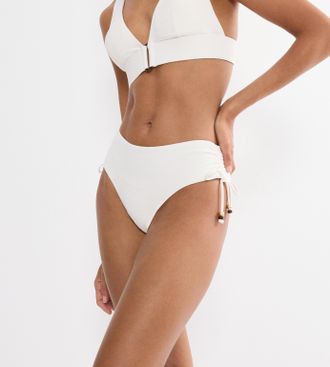 Triumph Bikini-Hose TRIUMPH Summer Dune Midi, Damen, Gr. 36, N-Gr, beige, Microfaser, Obermaterial: 83% Polyamid, 17% Elasthan, Badehosen Bikini-Hose, mit Wel