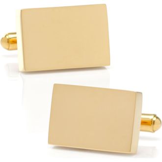 Cufflinks Inc. Engravable Stainless Steel Cuff Links in Gold at Nordstrom