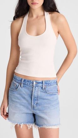 Madewell The 90s Halter Top in Vintage Ivory at Nordstrom, Size Xx-Large