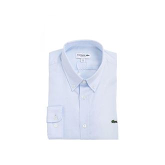 Lacoste Formal Shirts, male, Blue, Size: 2XL Classic Shirt