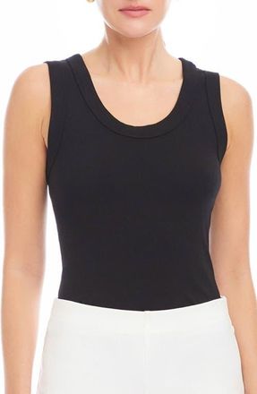 Fifteen Twenty Scoop Neck Tank in Black at Nordstrom, Size Medium
