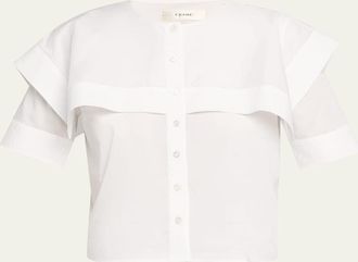 Frame Denim The Sleek Cape Shirt