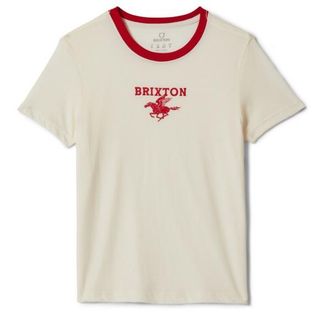 Brixton Pegasus Slim Crew Tee T-Shirt f&uuml;r Damen | beige