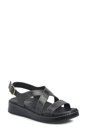 B&oslash;rn Victoria Slingback Sandal in Black Leather at Nordstrom, Size 11