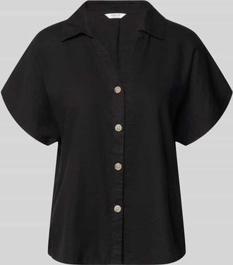 b.young B.Young Regular Fit Hemdbluse aus Leinen-Mix Modell Falakka in Black, Gr&ouml;&szlig;e 34